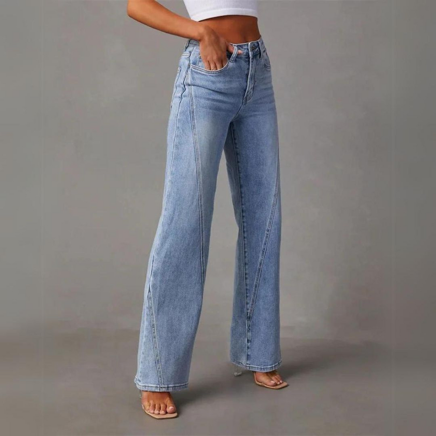 LENA | STILFULDE HØJTALJEDE WIDE-LEG JEANS