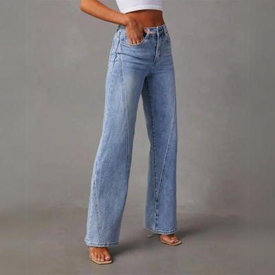 LENA | STILFULDE HØJTALJEDE WIDE-LEG JEANS